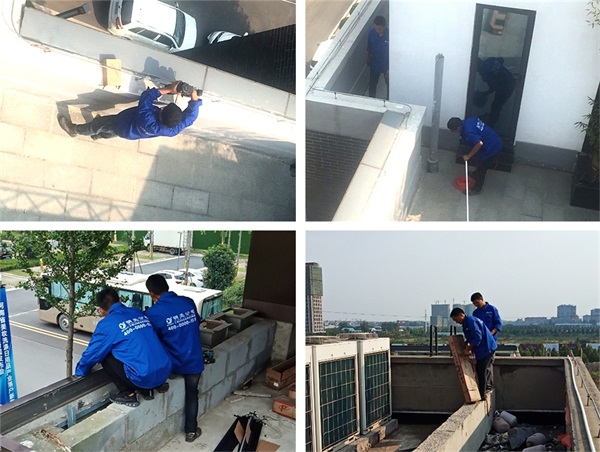 鄭州市華府國(guó)際亮化工程施工現(xiàn)場(chǎng)