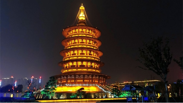 古建筑燈光亮化，展現(xiàn)古建千年文化